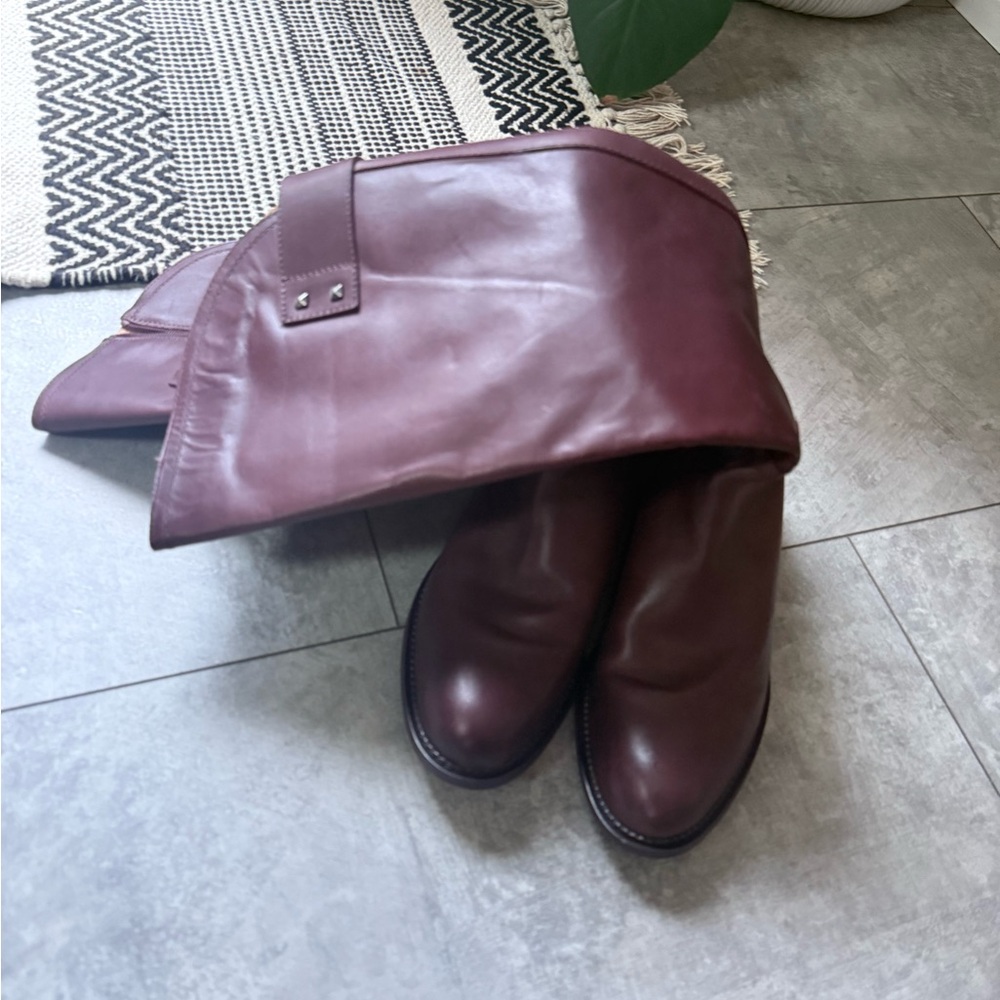 Franco Sarto Women’s Burgundy Leather Boots